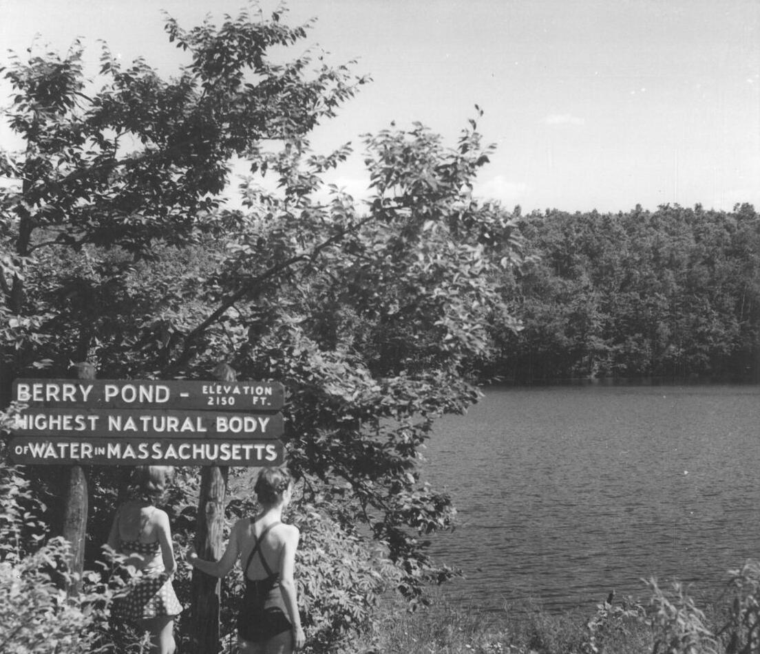 Swimmers at Berry Pond